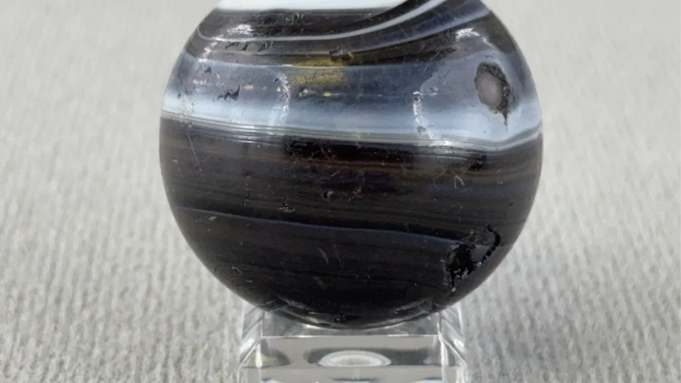 Swirl Glass Marble, Appr. 1 3/4” D