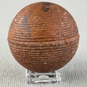 Ribbed Wooden Croquet Ball, Appr. 2”