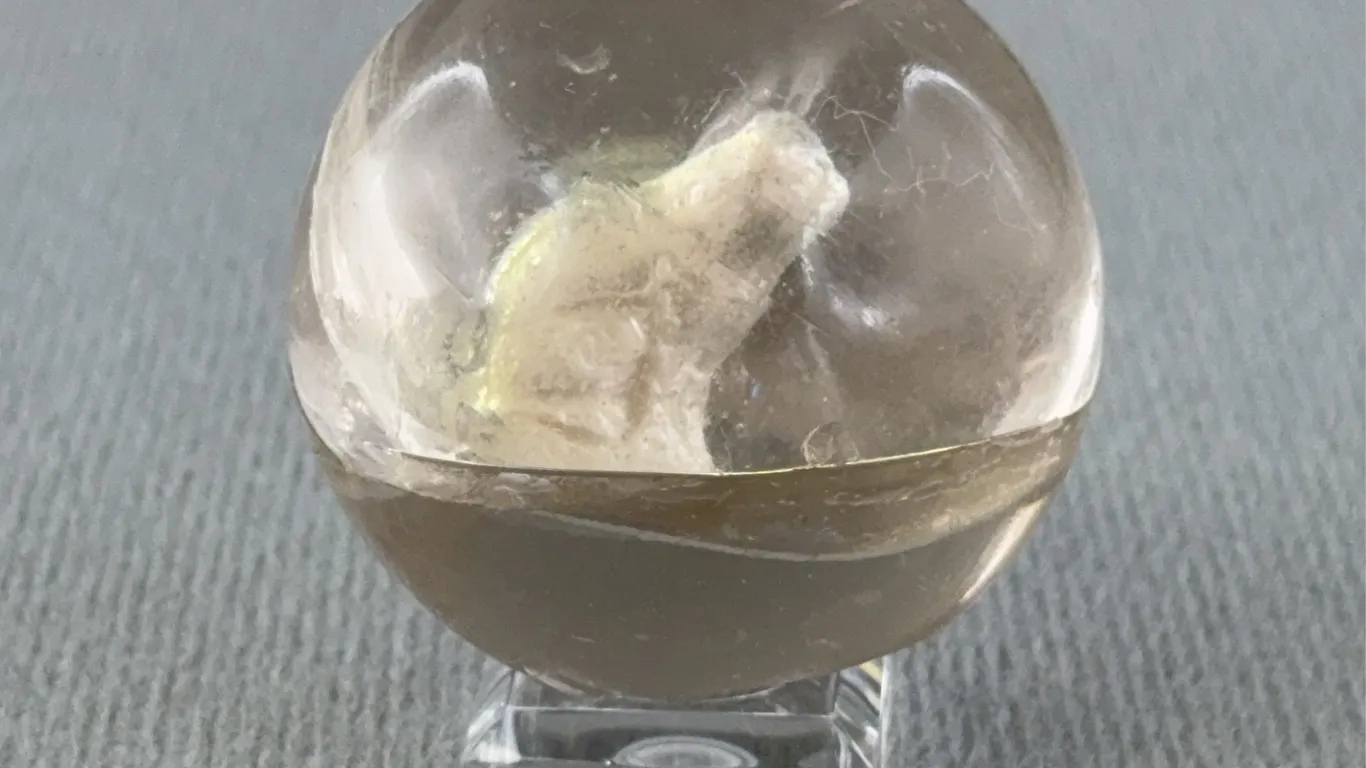 Sulphide Glass Marble, Appr. 1 1/2” D