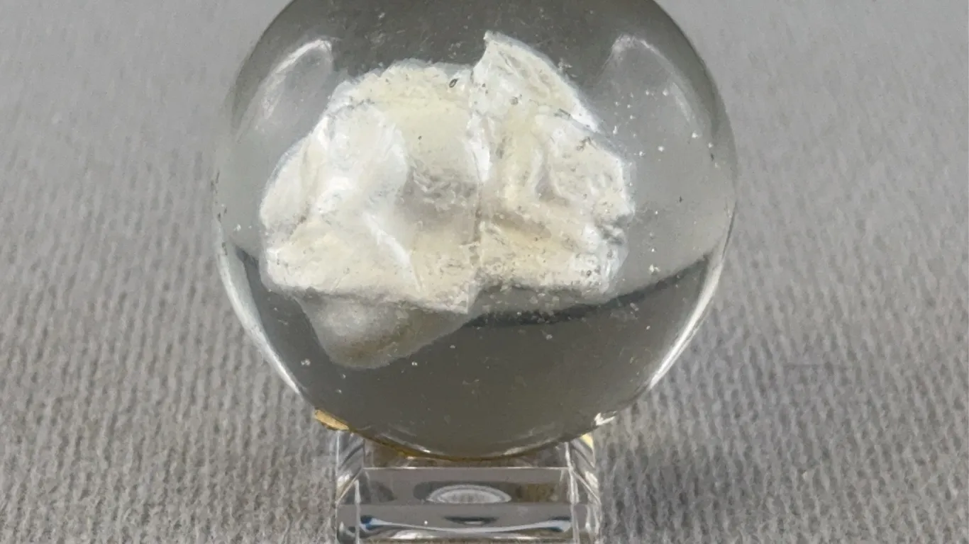Sulphide Glass Marble, Appr. 1 1/2” D