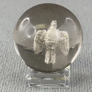 Sulphide Glass Marble, Appr. 1 1/4” D