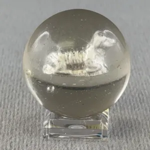 Sulphide Glass Marble, Sheep, Appr. 1 1/2” D
