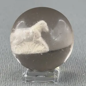 Sulphide Glass Marble, Appr. 1 1/2” D