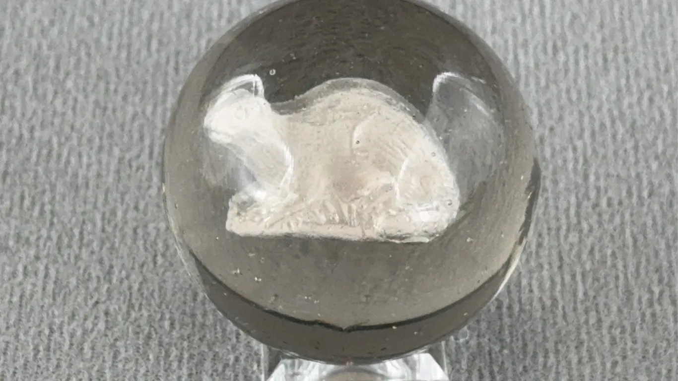 Sulphide Marble, Appr. 2” D