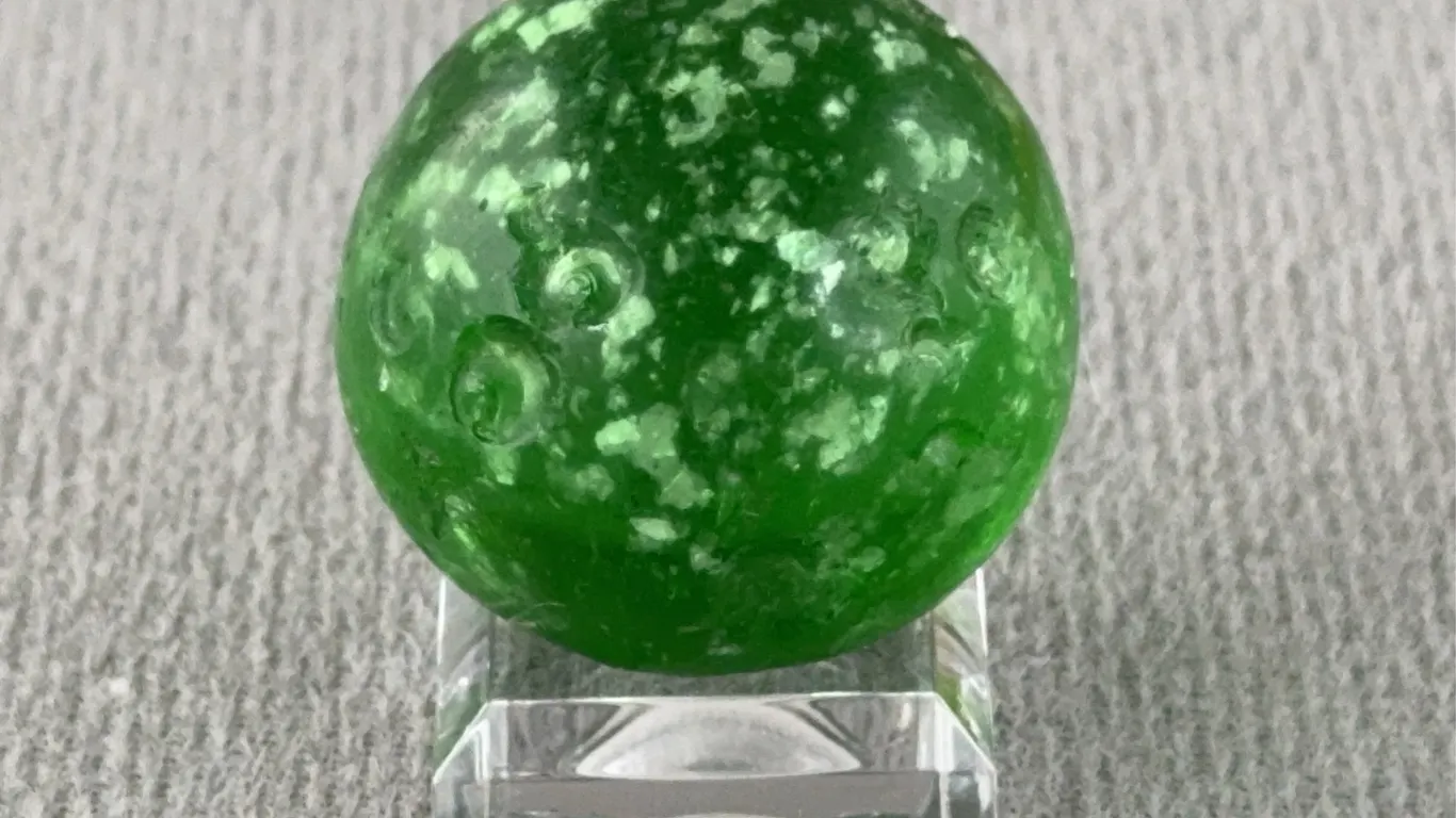 Green Marble W/ Mica, Appr. 1” D