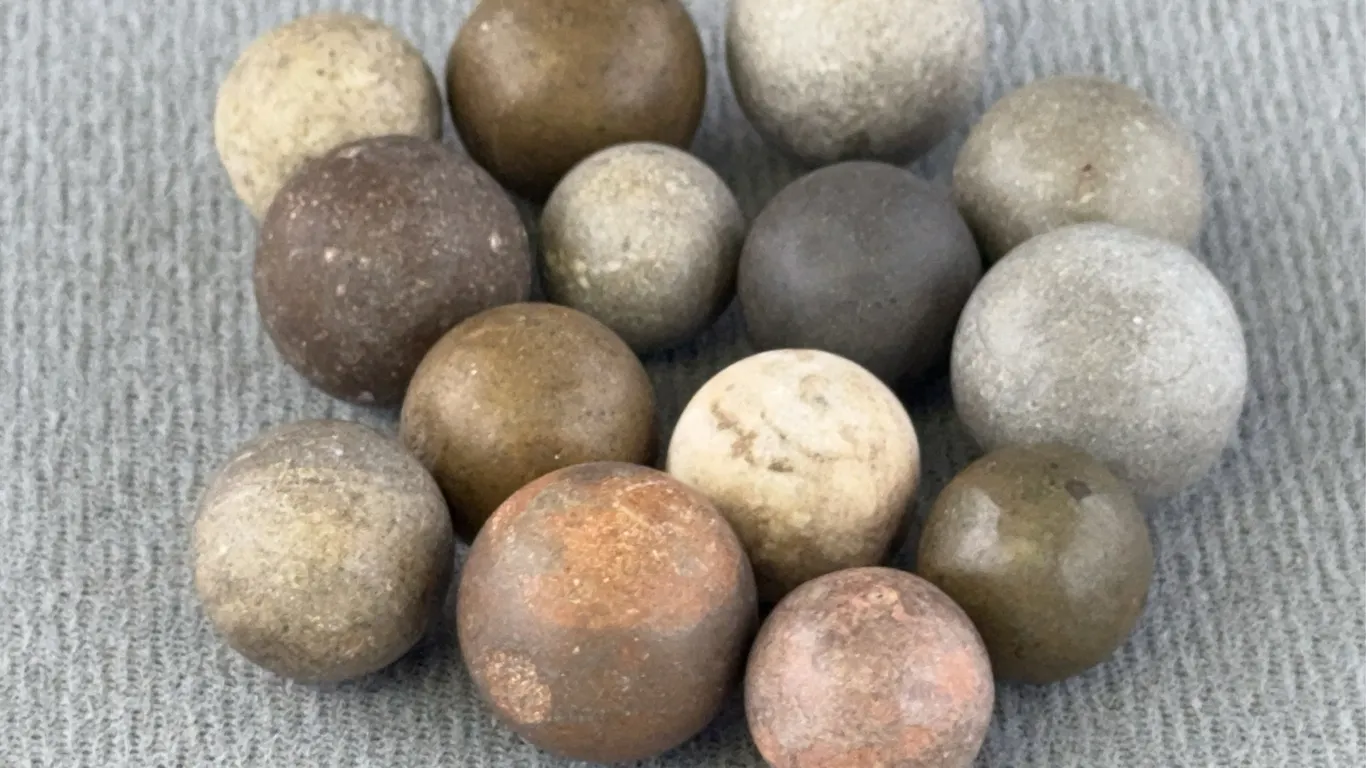14 Stone Marbles, Appr. 3/4” D