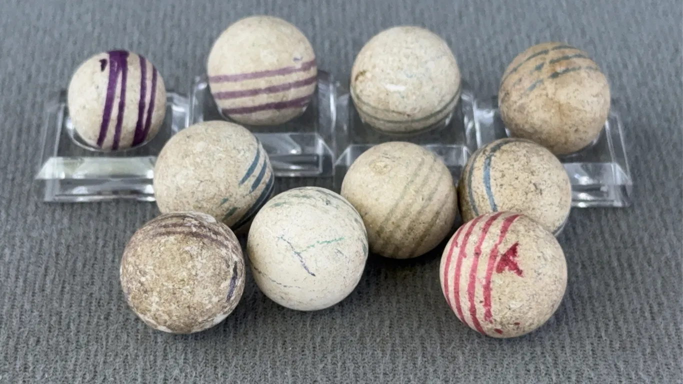 10 China Marbles, Appr. 3/4” D