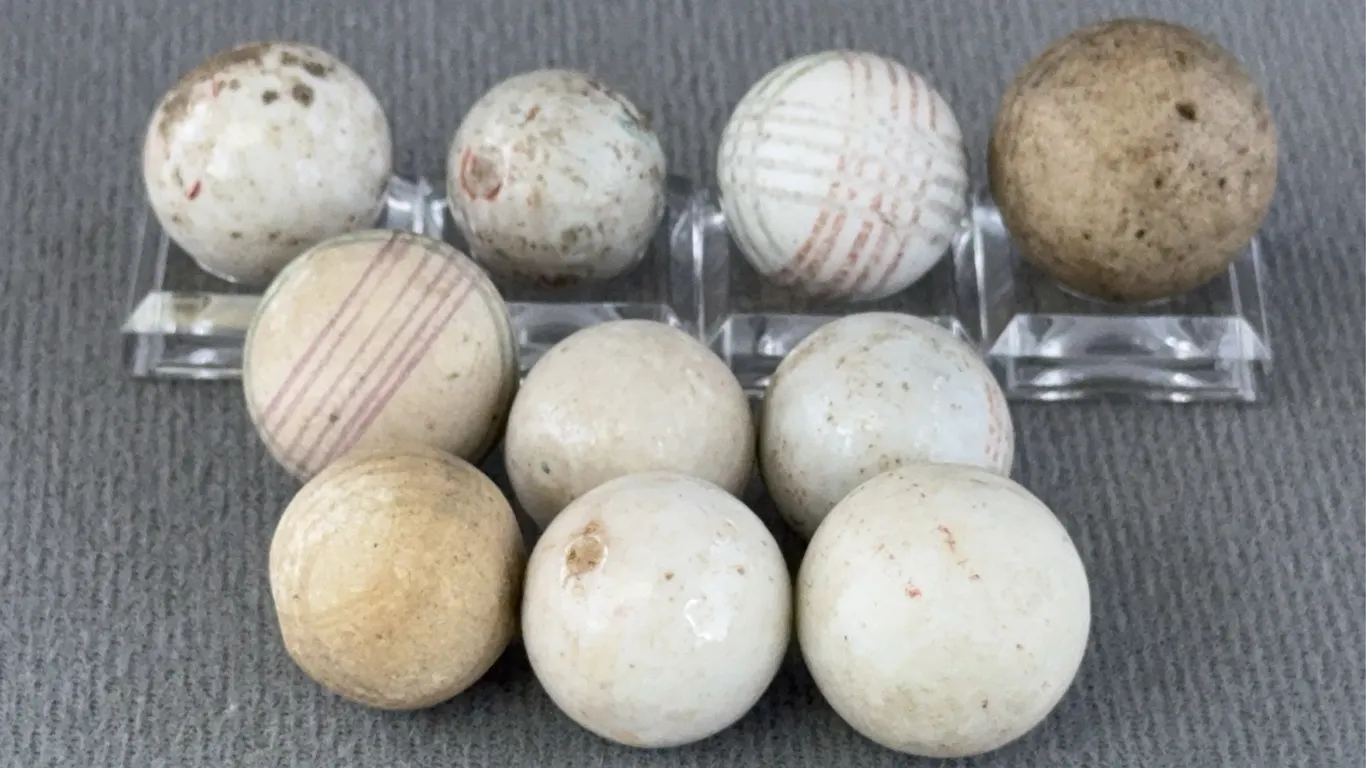 10 China Marbles, Appr. 3/4” D