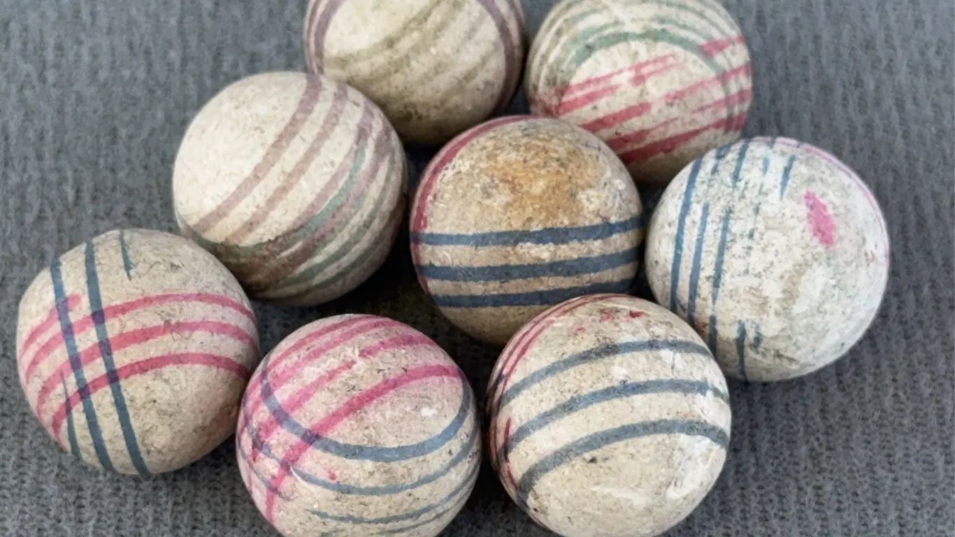 8 China Marbles, Appr. 3/4” D