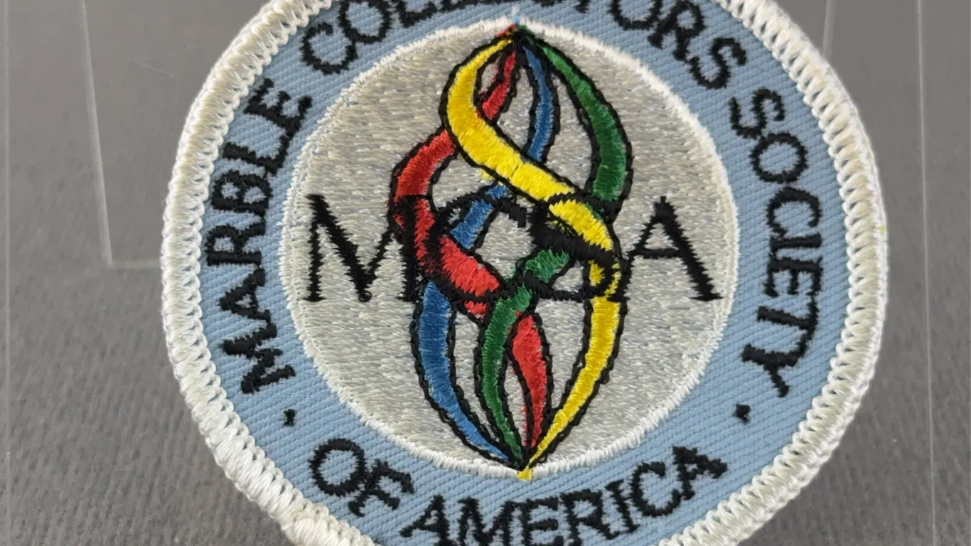 Marble Collectors Society Patch, Appr. 3” D