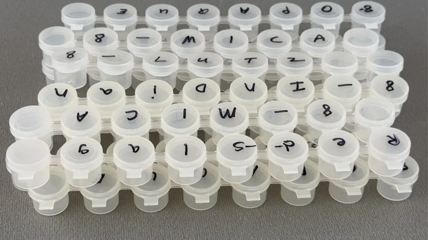 12 Marble Storage Containers, 9” L