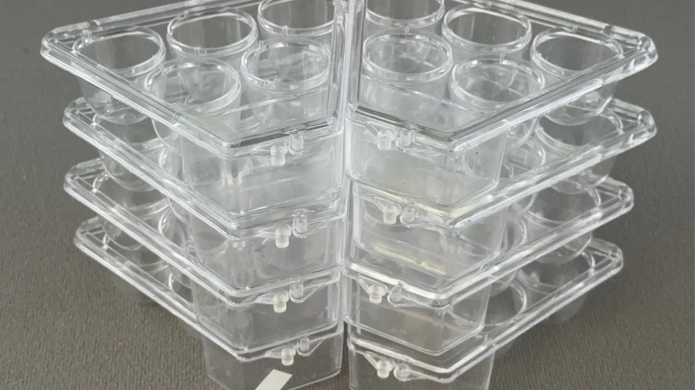 8 Marble Storage Containers, 4” x 3 1/2”