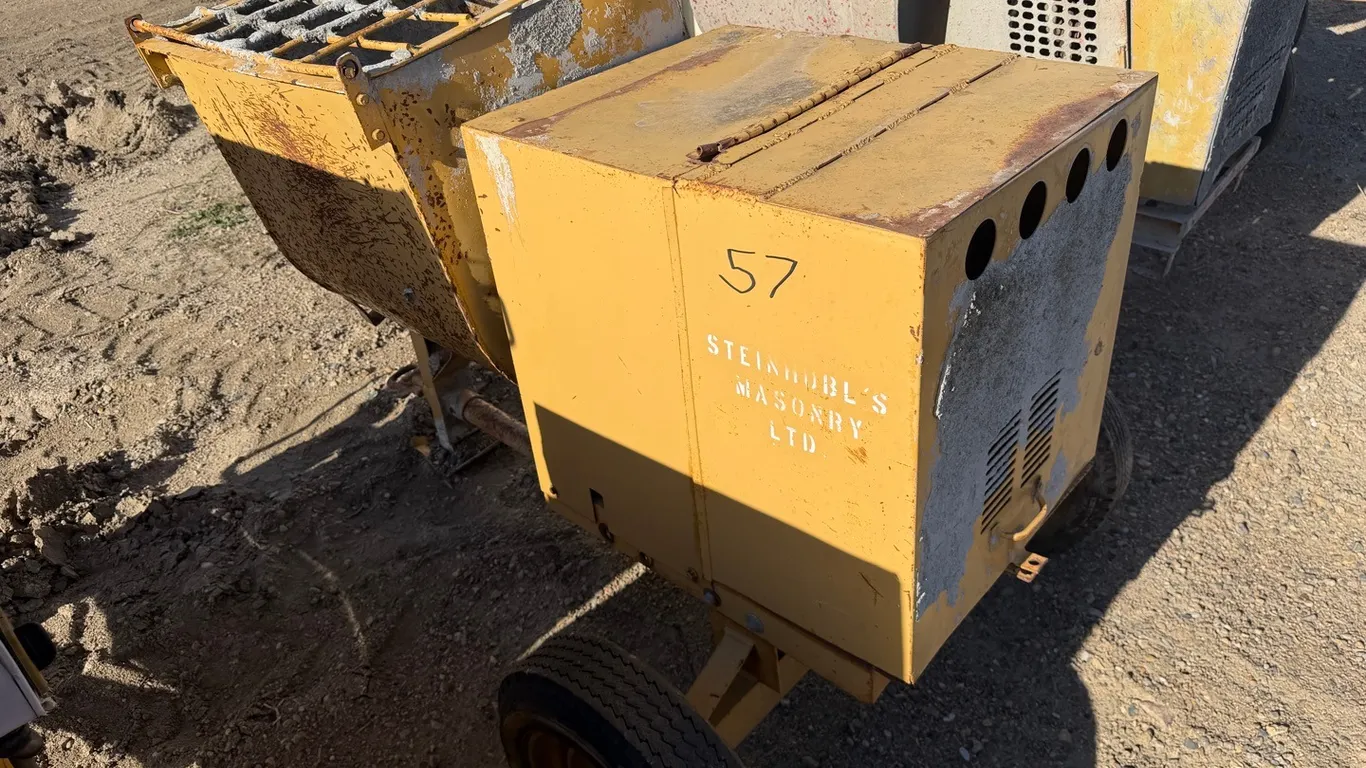Towable Gas-Powered Mortar Mixer with Kohler 6 HP Engine