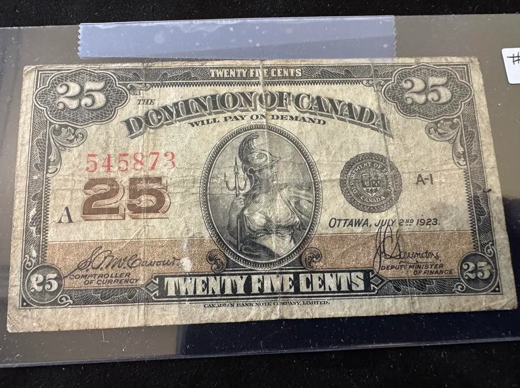 1923 Dom. Of Cdn Shinplaster ($.25)