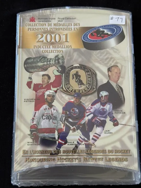 2001 Cdn Hockey Inductee Medallions