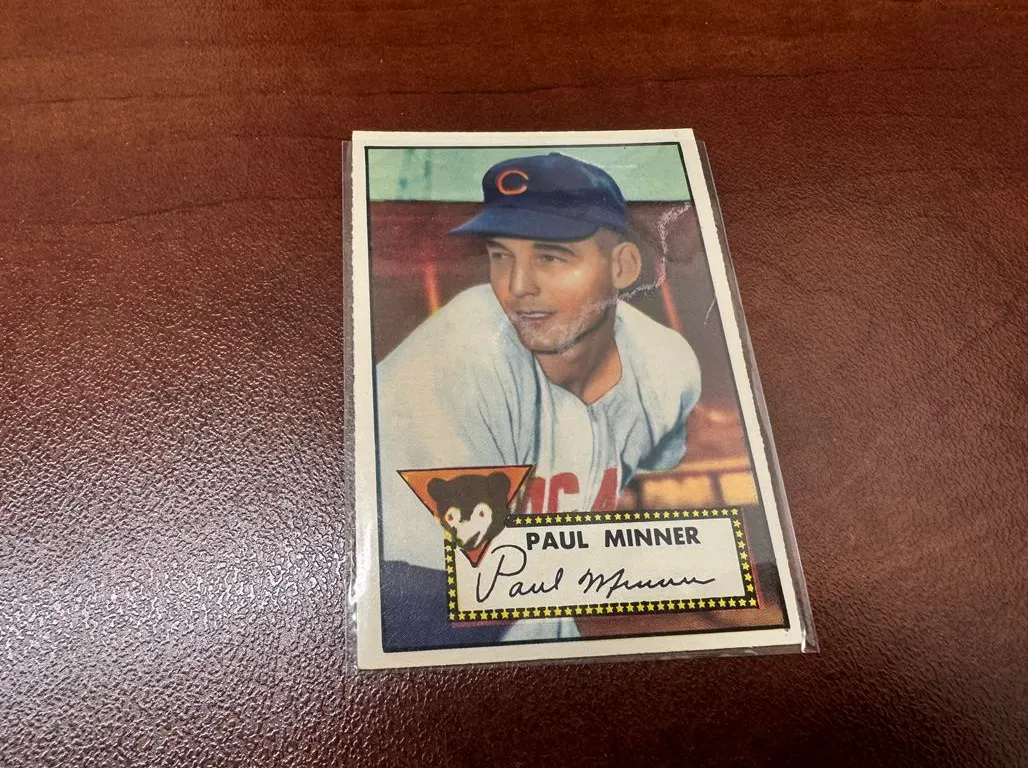 Paul Minner TOPPS Baseball Card