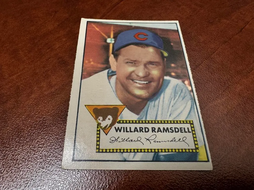 Willard Ramsdell TOPPS Baseball Card
