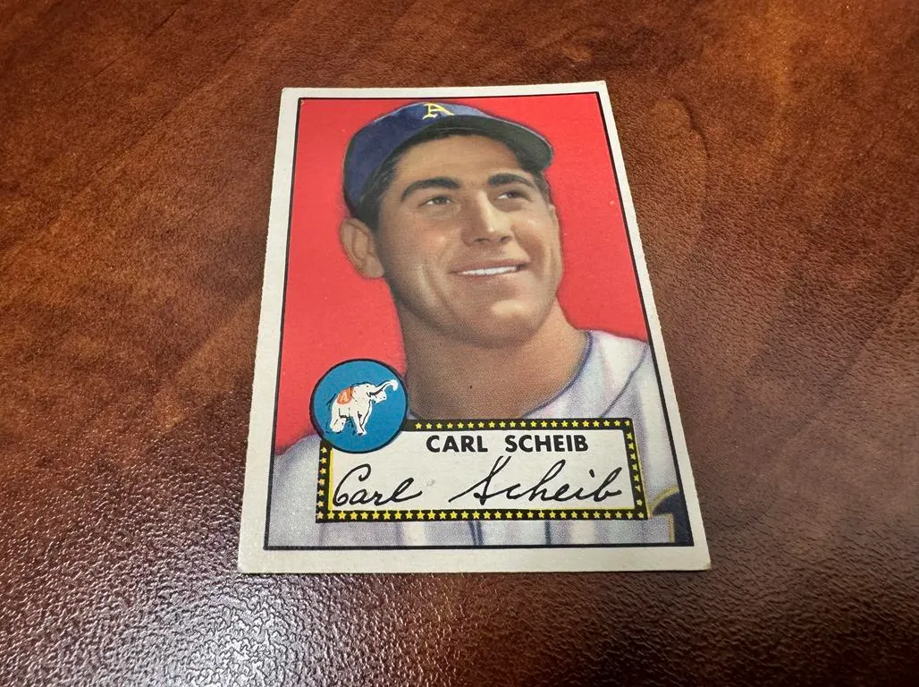 Carl Scheib TOPPS Baseball Card