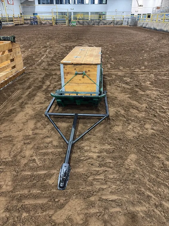 Fibreglass Skid Sled with Wood Box