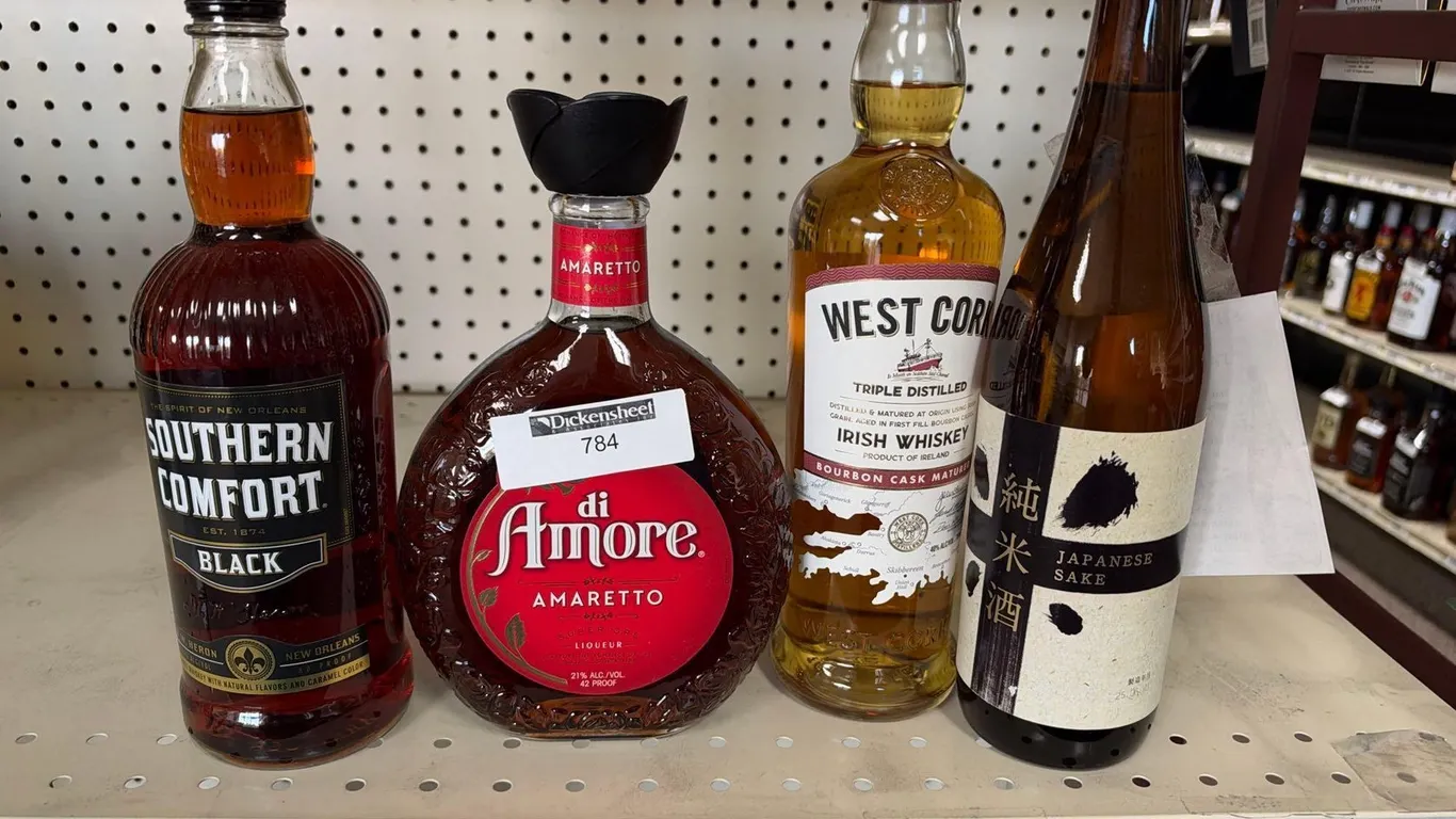 (4) VARIETY OF WHISKEY, AMARETTO, SAKE