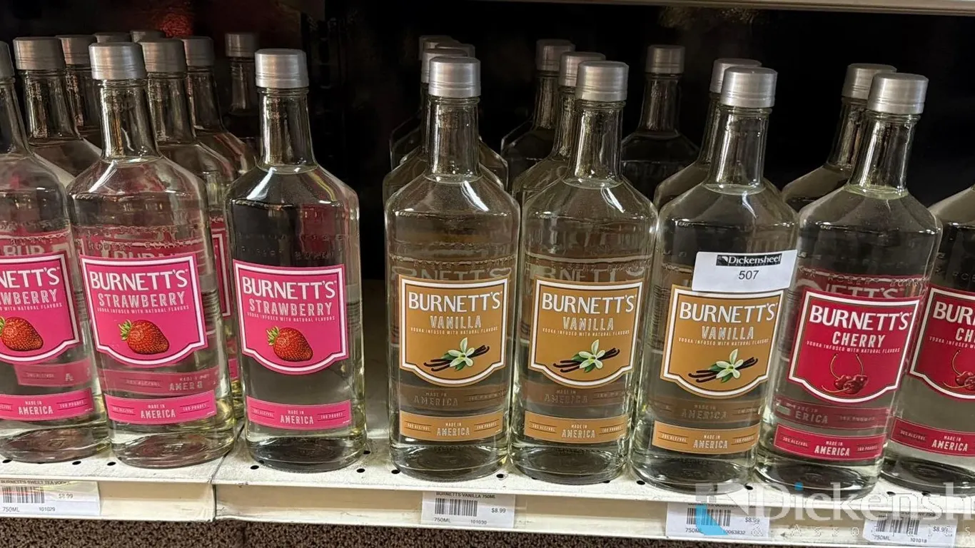 (20) BURNETTS FLAVORED VODKA