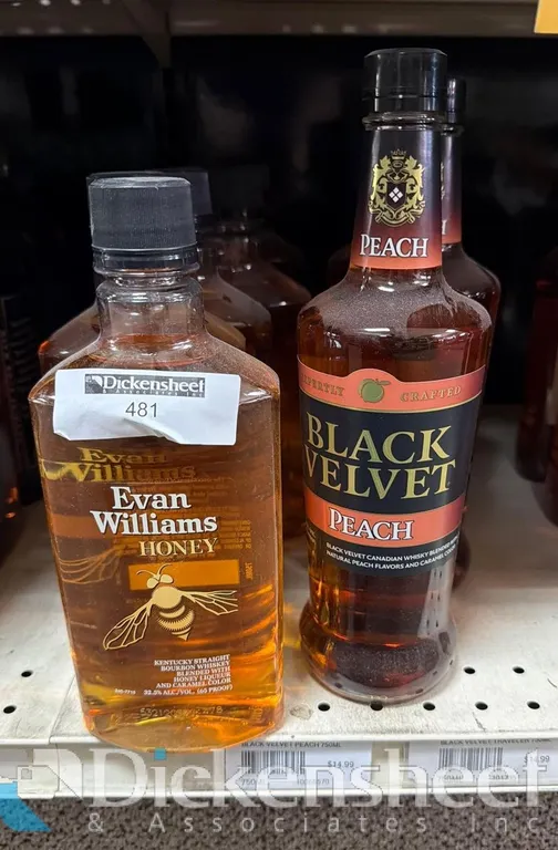 (9) EVAN WILLIAMS HONEY & BLACK VELVET PEACH