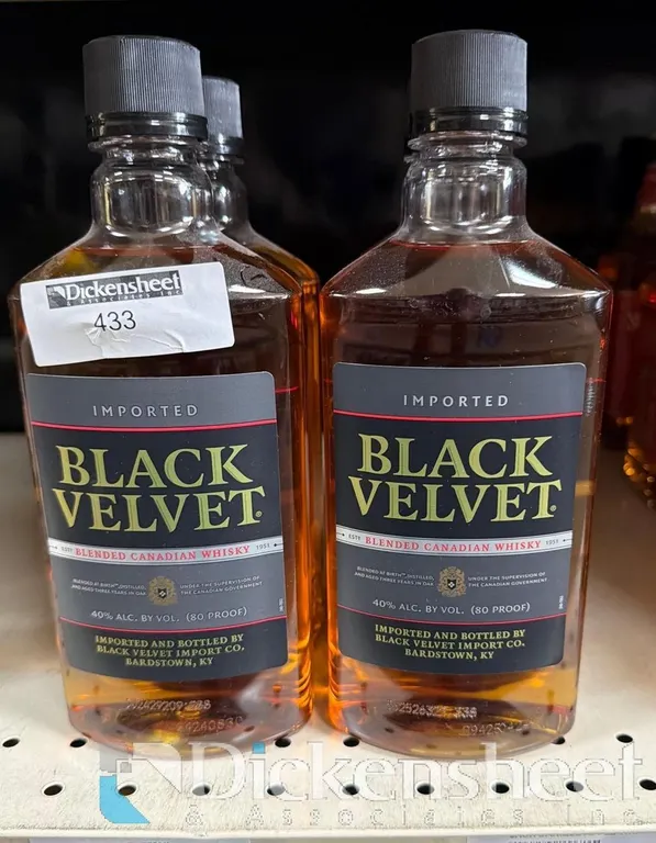 (4) BLACK VELVET CANADIAN WHISKEY
