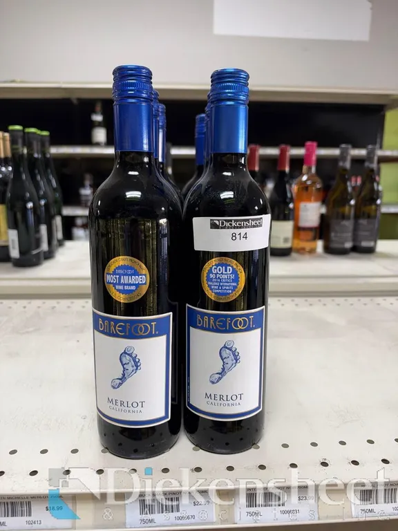 (8) BAREFOOT MERLOT