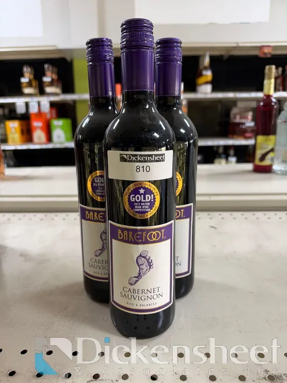 (3) BAREFOOT CABERNET SAUVIGNON