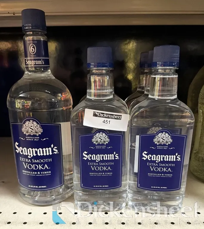 (6) SEAGRAMS VODKA