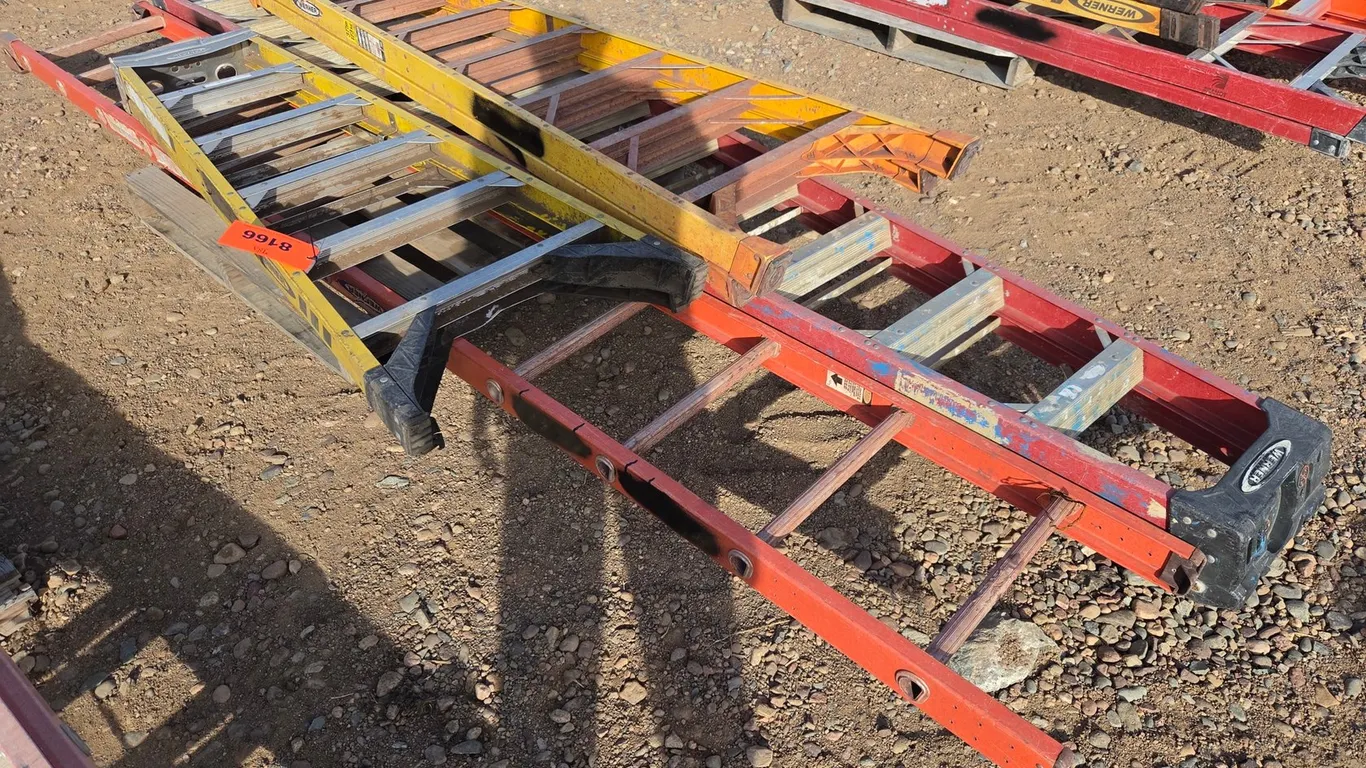 (3) Step Ladders, (1) 12' Ladder