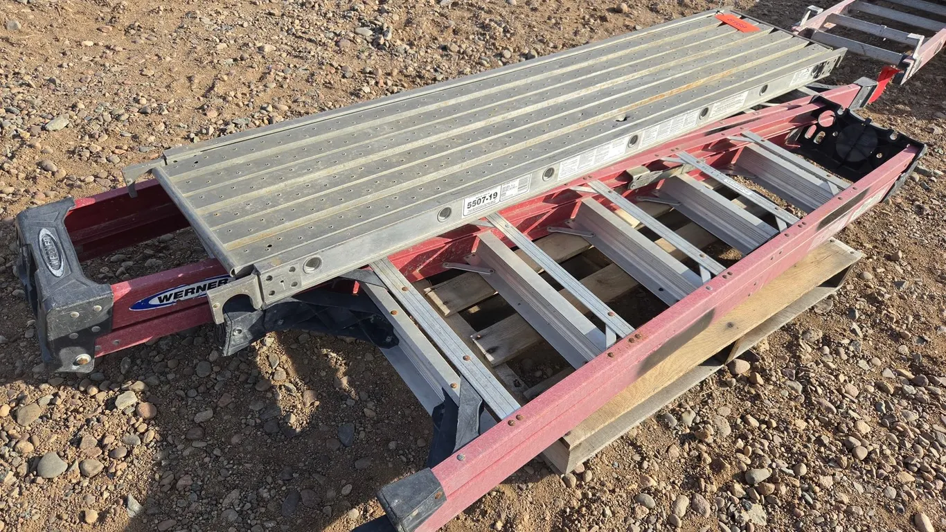 (2) Step Ladders, Werner Scaffolding Platform