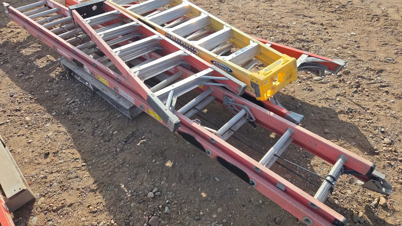 (3) Step Ladders, (1) Extension Ladder