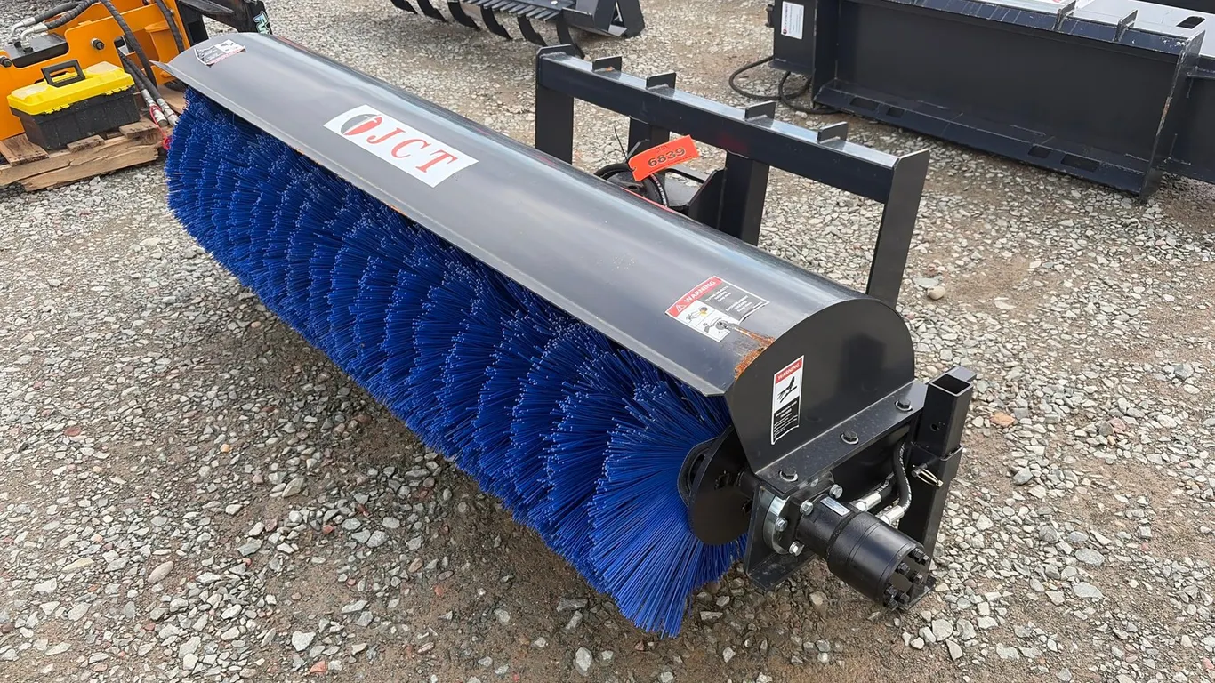 Approx. 72" Unused JCT Skid Steer Sweeper Attachment