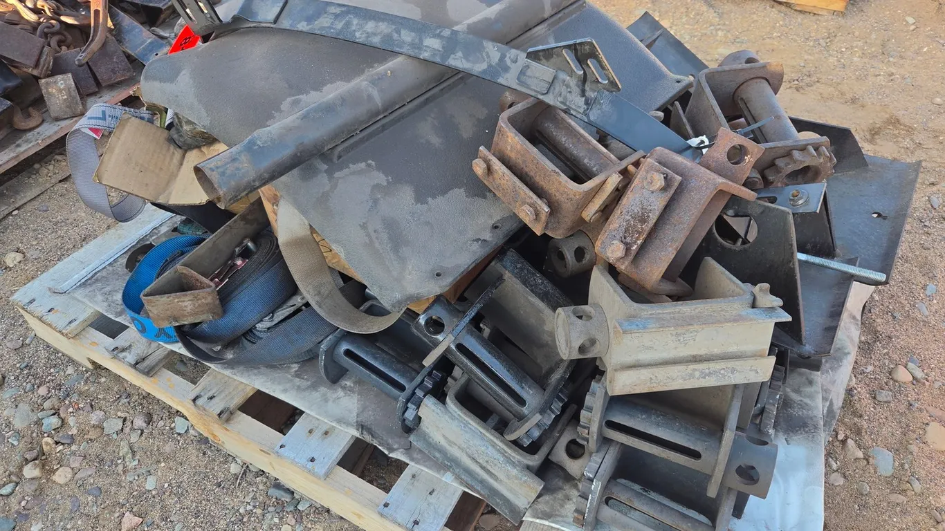 Pallet Of Trailer Winches, Straps And More