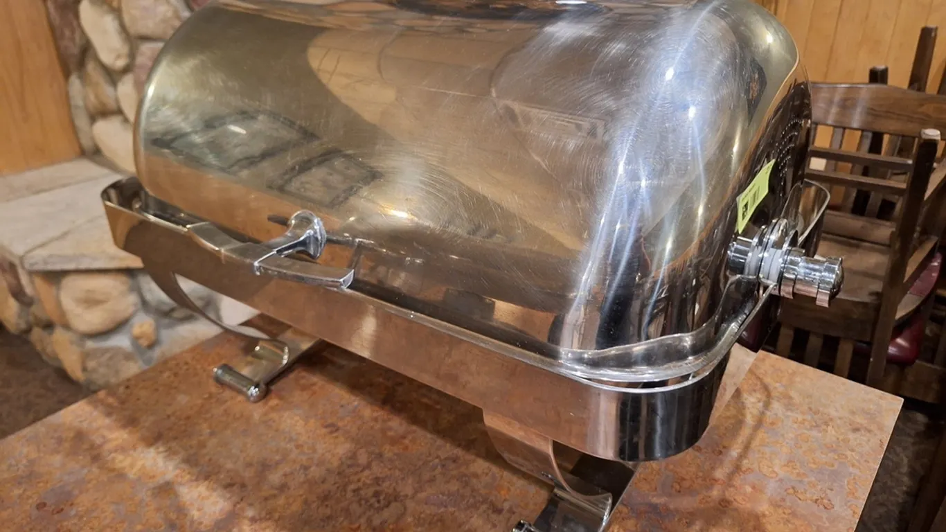 SS Roll Top Chafing Dish, Full Pan Size