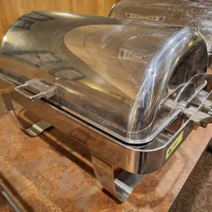 SS Roll Top Chafing Dish, Full Pan Size