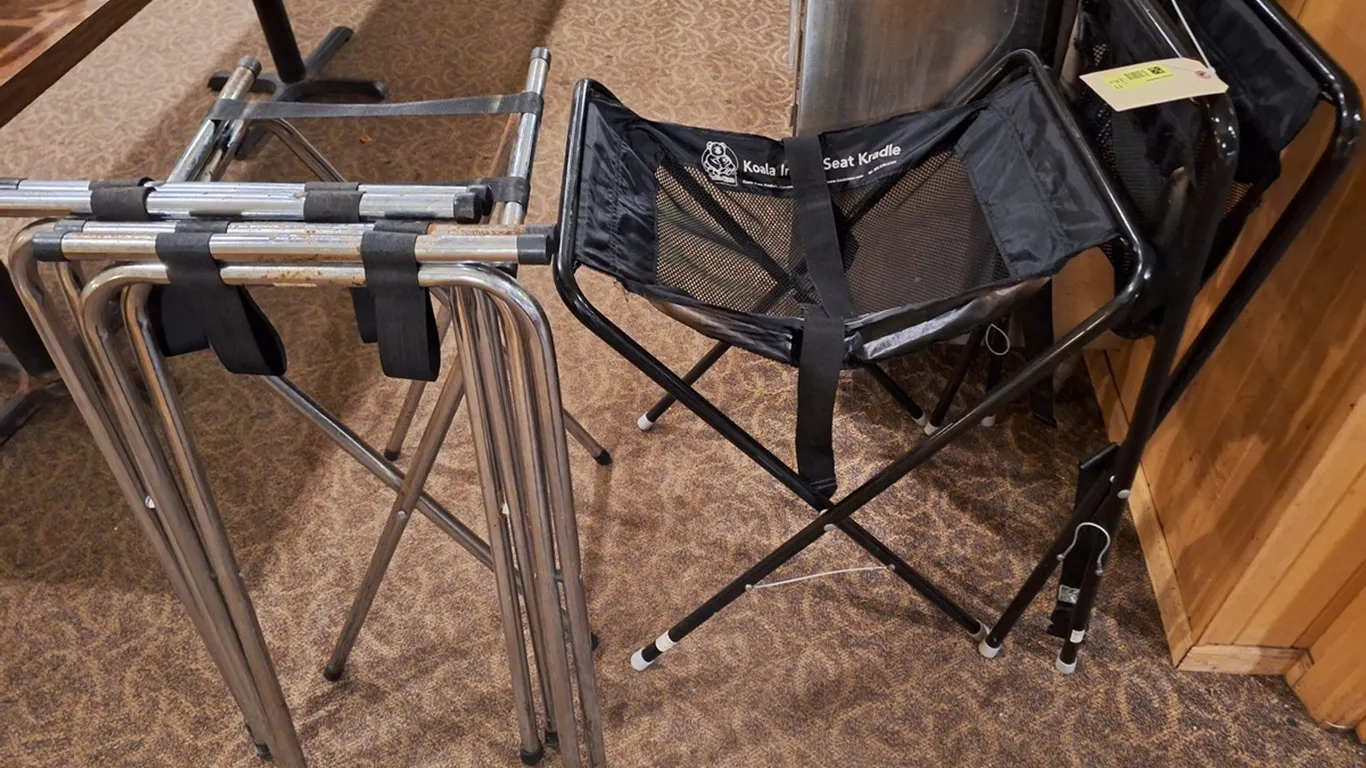 3 Tray Stands, 2 Baby Cradles