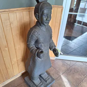 Asian Warrior 50" Statue, Metal Like