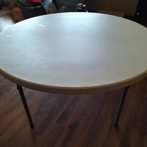 2 Poly Folding Tables, 60" Dia.