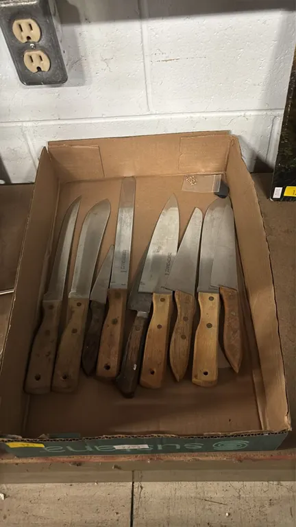 (9) ASSORTED JAPANESE KITCHEN KNIVES: SOME NORTHCRAFT