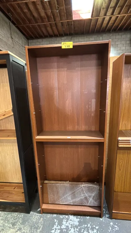 WOOD 6-TIER STORAGE SHELF: APPROX. 80"T X 31.5"W X 11" D