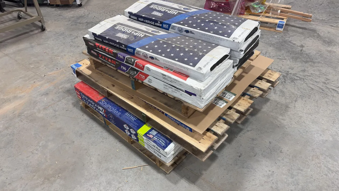 Assortment of Shingles and Hip & Ridge