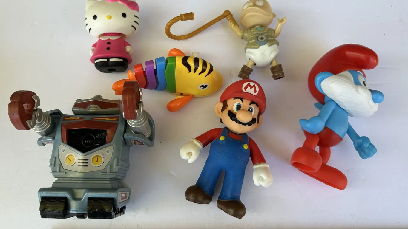 Hello Kitty Mario Kart Papa Smurf Wind Up Toys & Novelty Figures