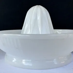 1930s Country Farmhouse Milk White Glass Juicer