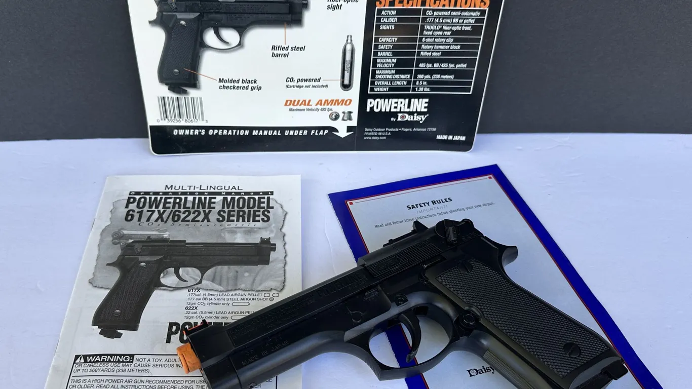 Daisy Powerline Model 617X/622 Series Co2 Semiautomatic Air Gun