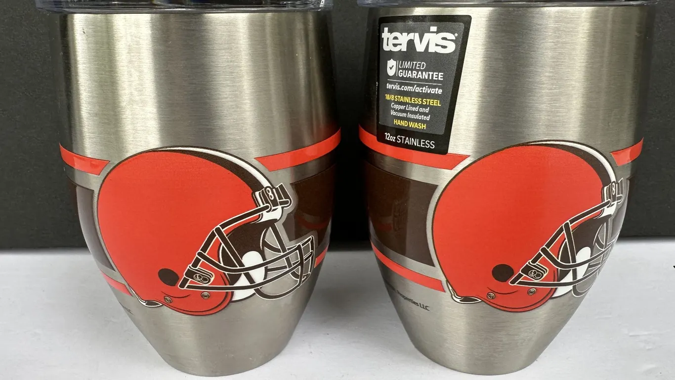 Tervis NFL Cleveland Browns 12 Oz Stainless Steel Insulated Tumbler Pair