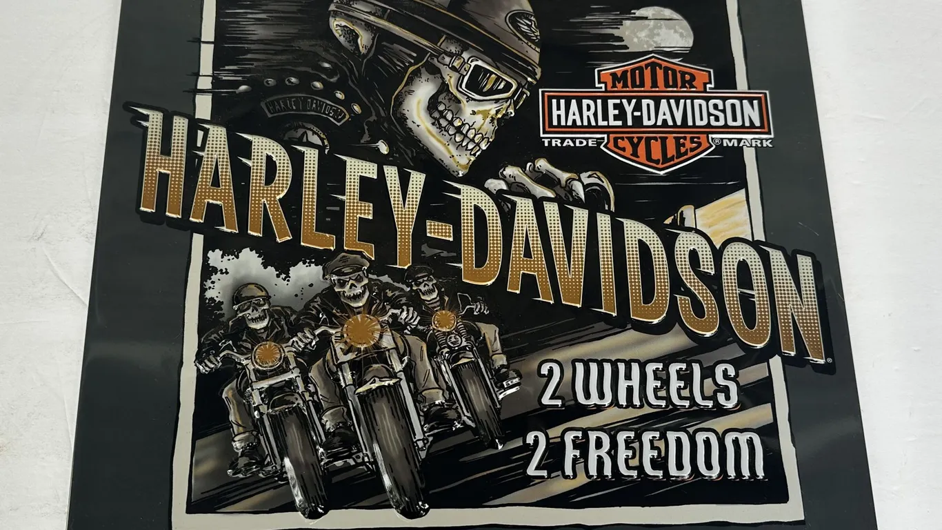 Ande Rooney Harley Davidson Motorcycles Embossed Sign H D Road Rage