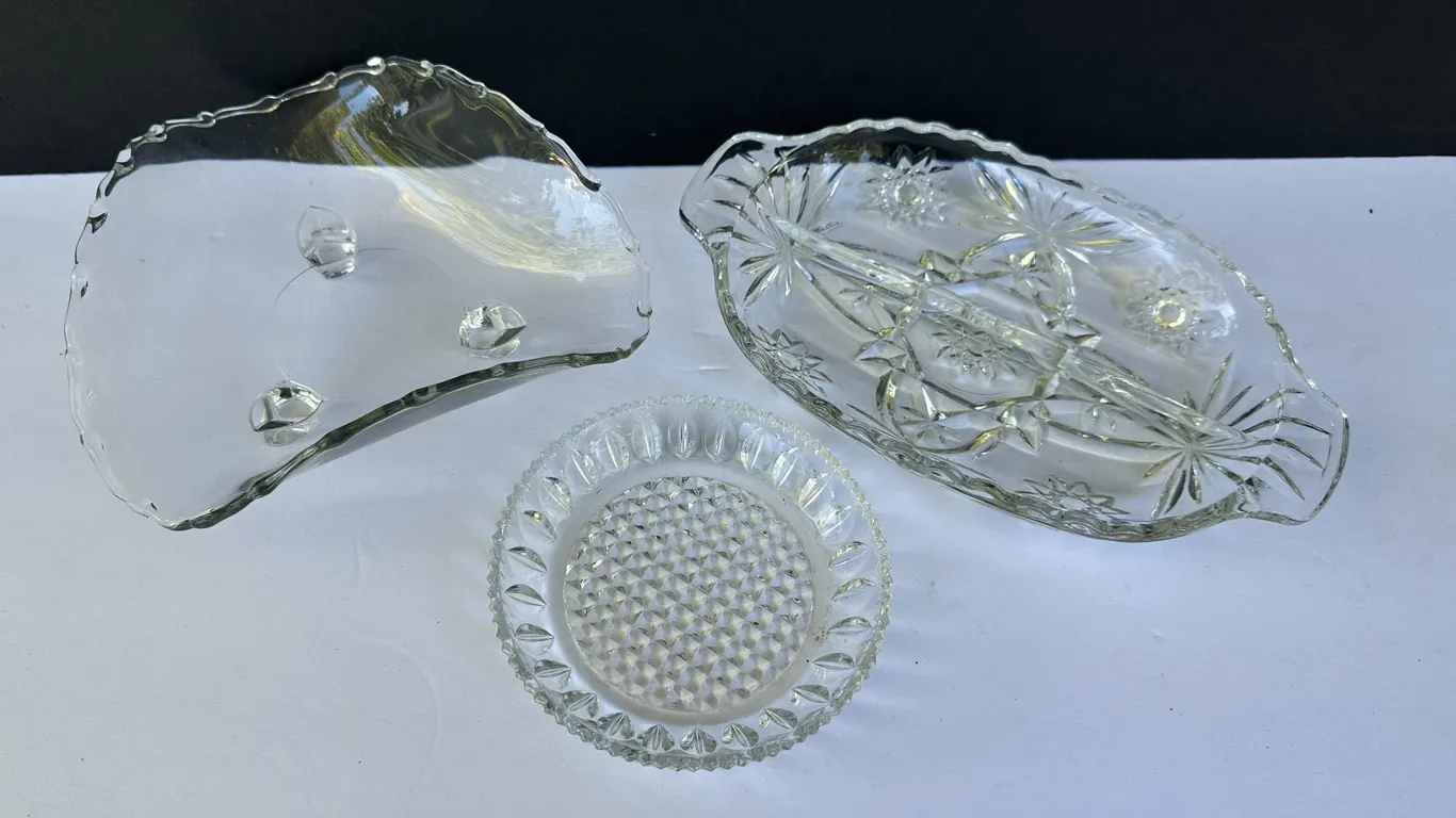 Vintage Elegant, Cut Crystal & EAPC Glass Lot