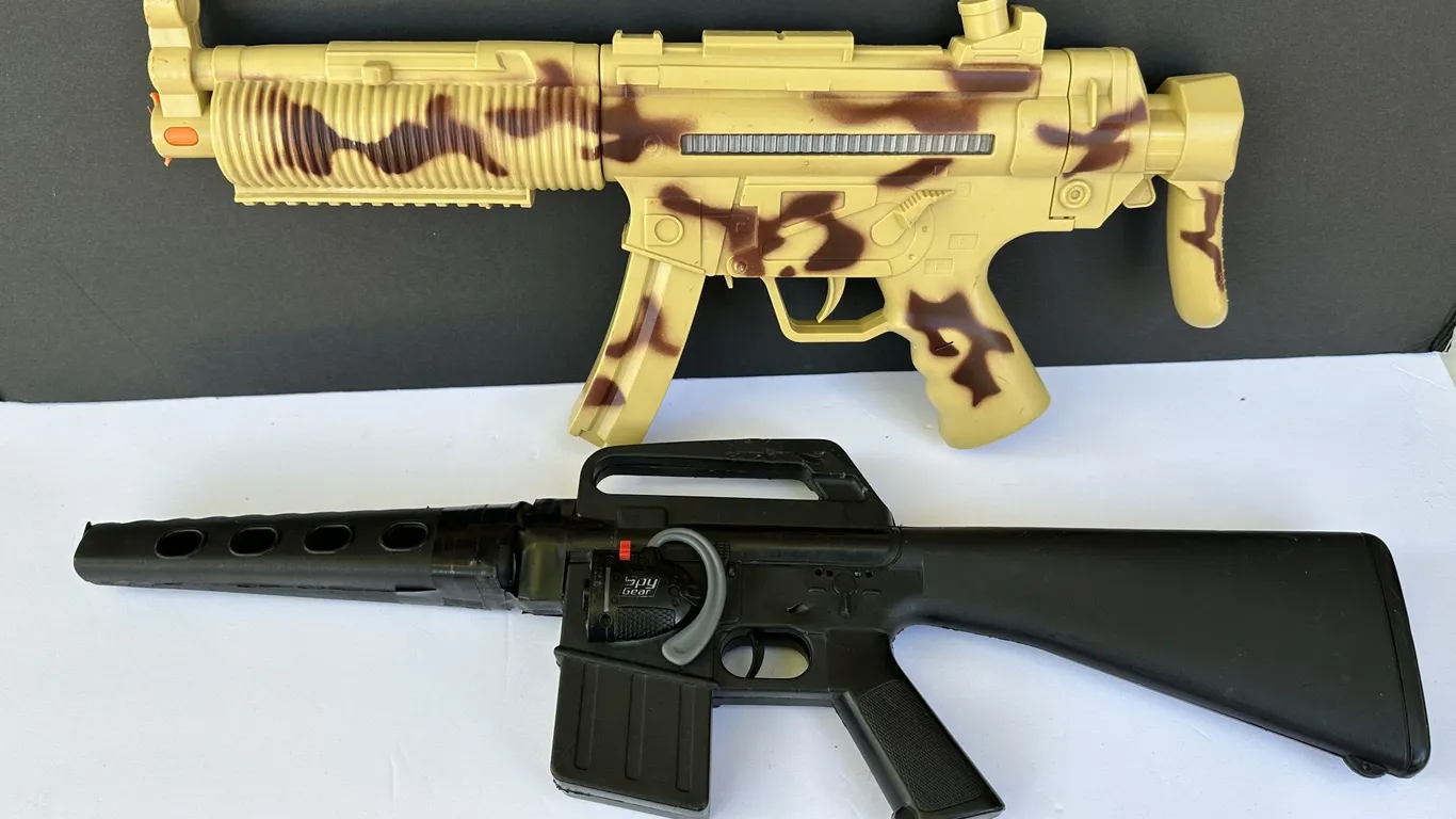 Toy Camo Military Spy Gear Play Machine Guns
